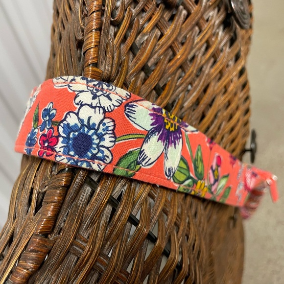 Vera Bradley Summer Crossbody Purse Peach Floral EUC Clean - Picture 9 of 11